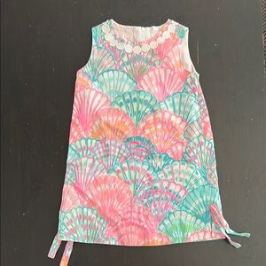 Colorful Shell Pattern Sleeveless Dress